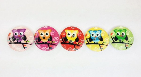 Eulen Knopf Plugs 20mm Paar 2cm Tunnels Plug owl